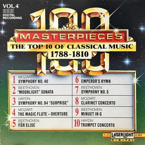 100 Masterpieces Vol. 4 – The Top 10 Of Classical Music 1788-1810