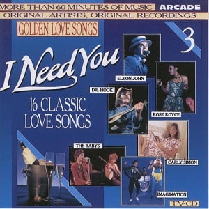 Golden Love Songs Volume 3 - I Need You (16 Classic Love Songs) - Diverse Artiesten