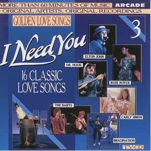 Golden Love Songs Volume 3 - I Need You (16 Classic Love Songs) - Diverse Artiesten